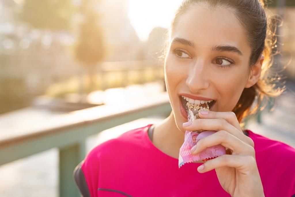 A picture containing person, eating, food, dessert Description automatically generated