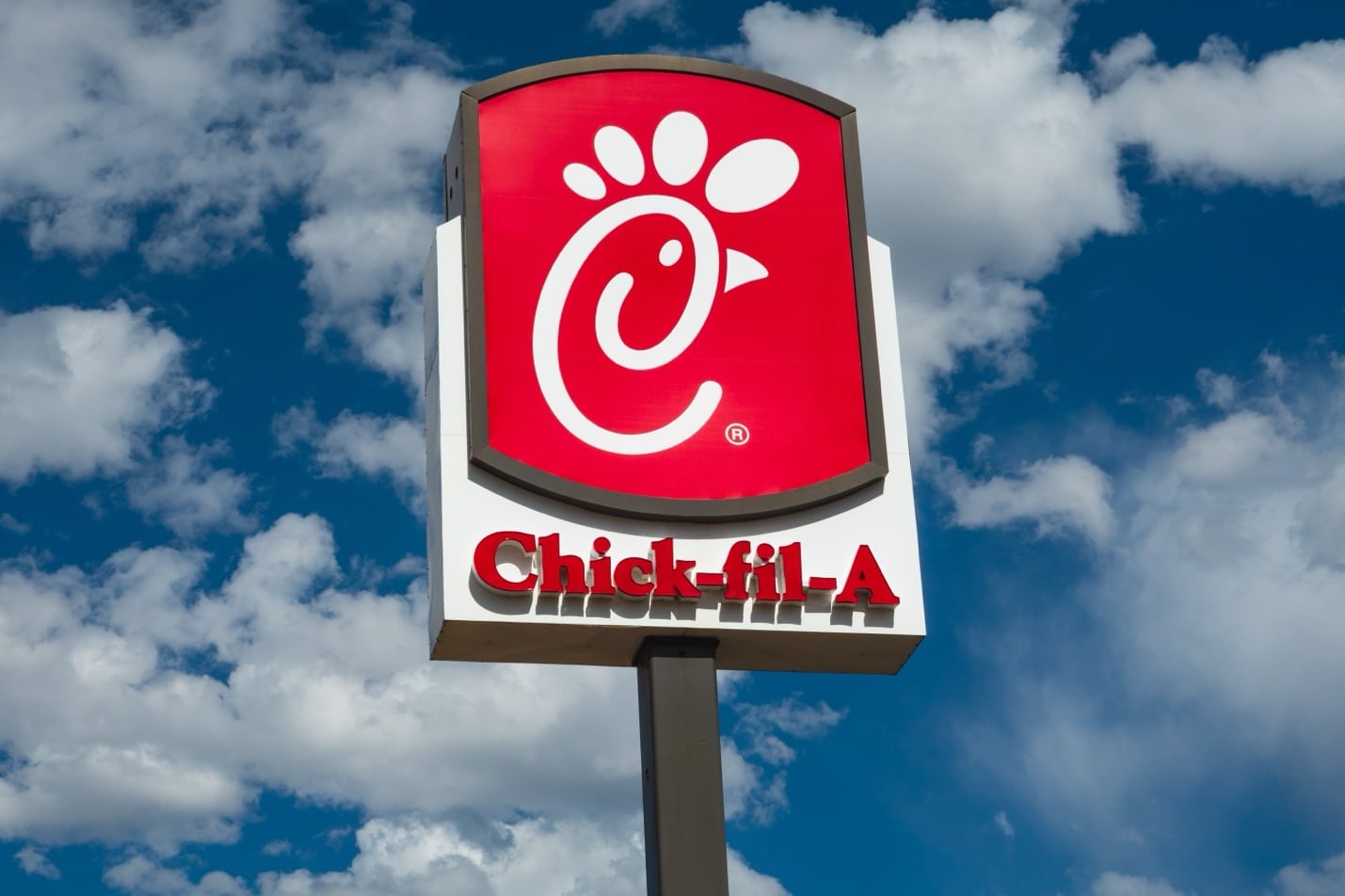 A chick-fil-a sign