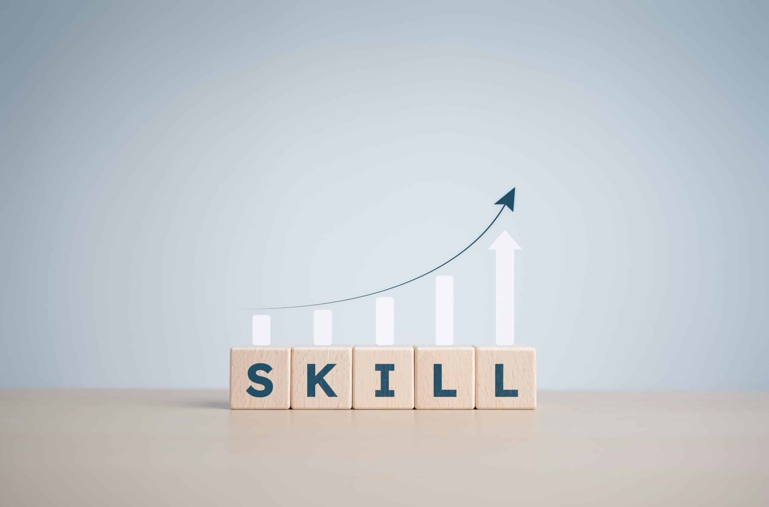 A wooden blocks with letters on it and a graph AI-generated content may be incorrect.