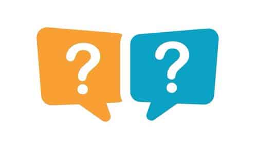 Two question marks